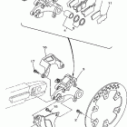 YZ125K1 Задний суппорт тормозной