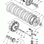 XT350KC/XT350K Сцепление