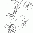 XT350KC/XT350K Выхлопная система