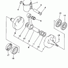 YZ 250 Коленчатый вал и Поршень