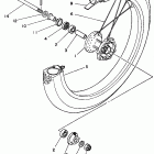 XT225K/XT225KC Переднее колесо
