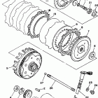 XT225K/XT225KC Сцепление