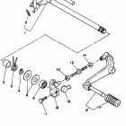 XT225K/XT225KC Переключение скоростей