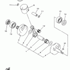 YZ 125 Коленчатый вал и Поршень