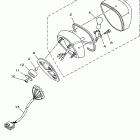 V-Star Classic-XVS650AKC/XVS650AK Фонарь задний