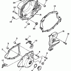 XT225K/XT225KC Крышка картера двигателя