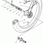 XT350KC/XT350K Переднее колесо