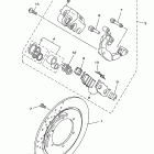 V STAR 650 CLASSIC-XVS650AK Передний тормозной суппорт