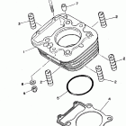 XT350KC/XT350K Цилиндр
