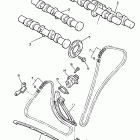 VMX12K V-MAX 1200 Цепь механизма газораспределения