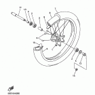 YZ 400F Переднее колесо