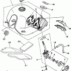 XT225K/XT225KC Топливный бак