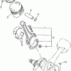 V-STAR CUSTOM-XVS650K/XVS650KC Коленчатый вал и Поршень