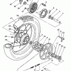 XT 350 Заднее колесо