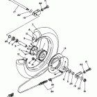 YZ 80 Заднее колесо