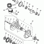 XT 350 Коленчатый вал и Поршень