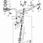 WR 250 Задний торм цилиндр