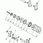 XT 350 Shift cam - shift fork