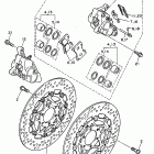 VMX12J V-MAX 1200 Передний тормозной суппорт
