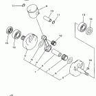 YZ 125 Коленчатый вал и Поршень