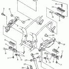XJ600SH Seca II Подножки