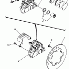 WR 250 Задний суппорт тормозной