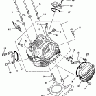 TW 200E Головка цилиндра