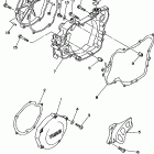 YZ125H1 Крышка картера двигателя