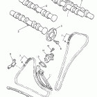 VMX12H V-MAX 1200 Цепь механизма газораспределения