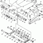 YZ125H1 Бугель (задний рычаг)