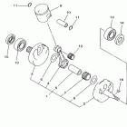 YZ125H1 Коленчатый вал и Поршень