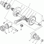 PW80H Коленчатый вал и Поршень
