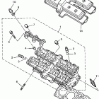 YZF600RHC/YZF600RH Головка цилиндра