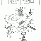 YZF 600R Fuel tank (non-california)