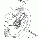 YZ 80 Переднее колесо