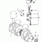 XJ600SH Seca II Коленчатый вал и Поршень