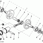 PW 50 Коленчатый вал и Поршень