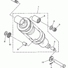 TW 200E Задняя подвеска