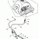 XT 350 Топливный бак (только шт.Калифорния)