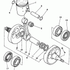 YZ 250 Коленчатый вал и Поршень