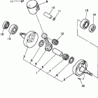 YZ125G1 Коленчатый вал и Поршень