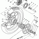 XT 350 Заднее колесо