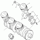GTS 1000 Коленчатый вал и Поршень