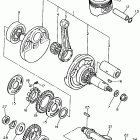 XT 600 Коленчатый вал и Поршень