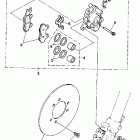 WR 500Z Передний тормозной суппорт