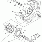 TDM 850E Заднее колесо