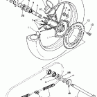 WR 250 Заднее колесо