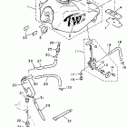 TW 200E Топливный бак  (только шт. Калифорния)