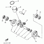 YZ 125 Коленчатый вал и Поршень