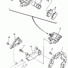 WR 500Z Задний суппорт тормозной